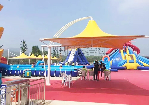 膜結構景觀-威海地中海游樂園交付使用